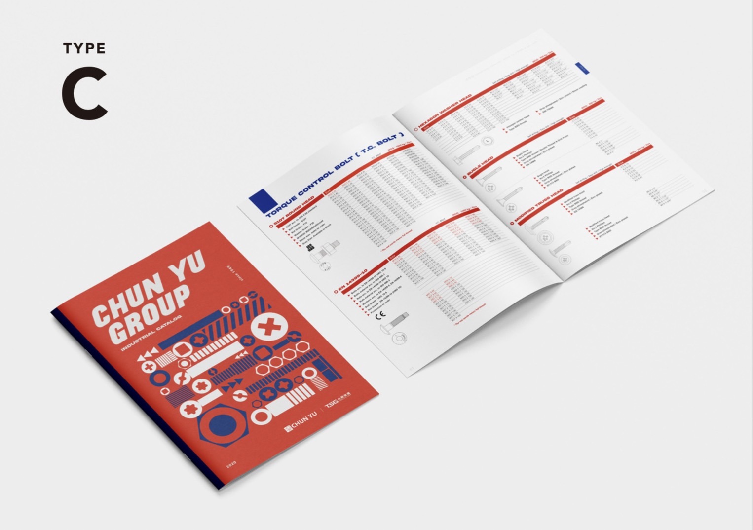 春雨集團型錄設計正面展示