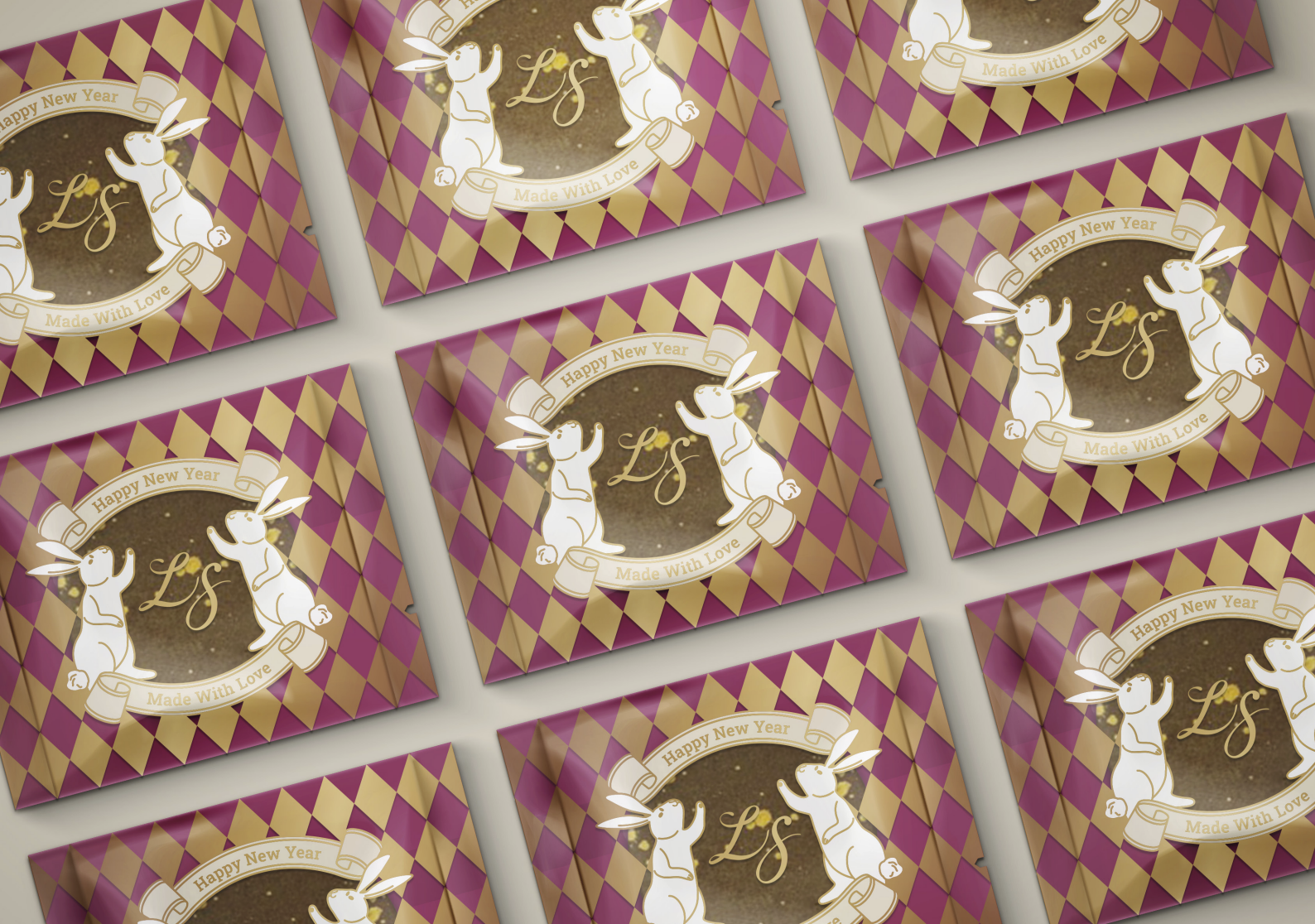 時甜餅乾包裝設計正面展示