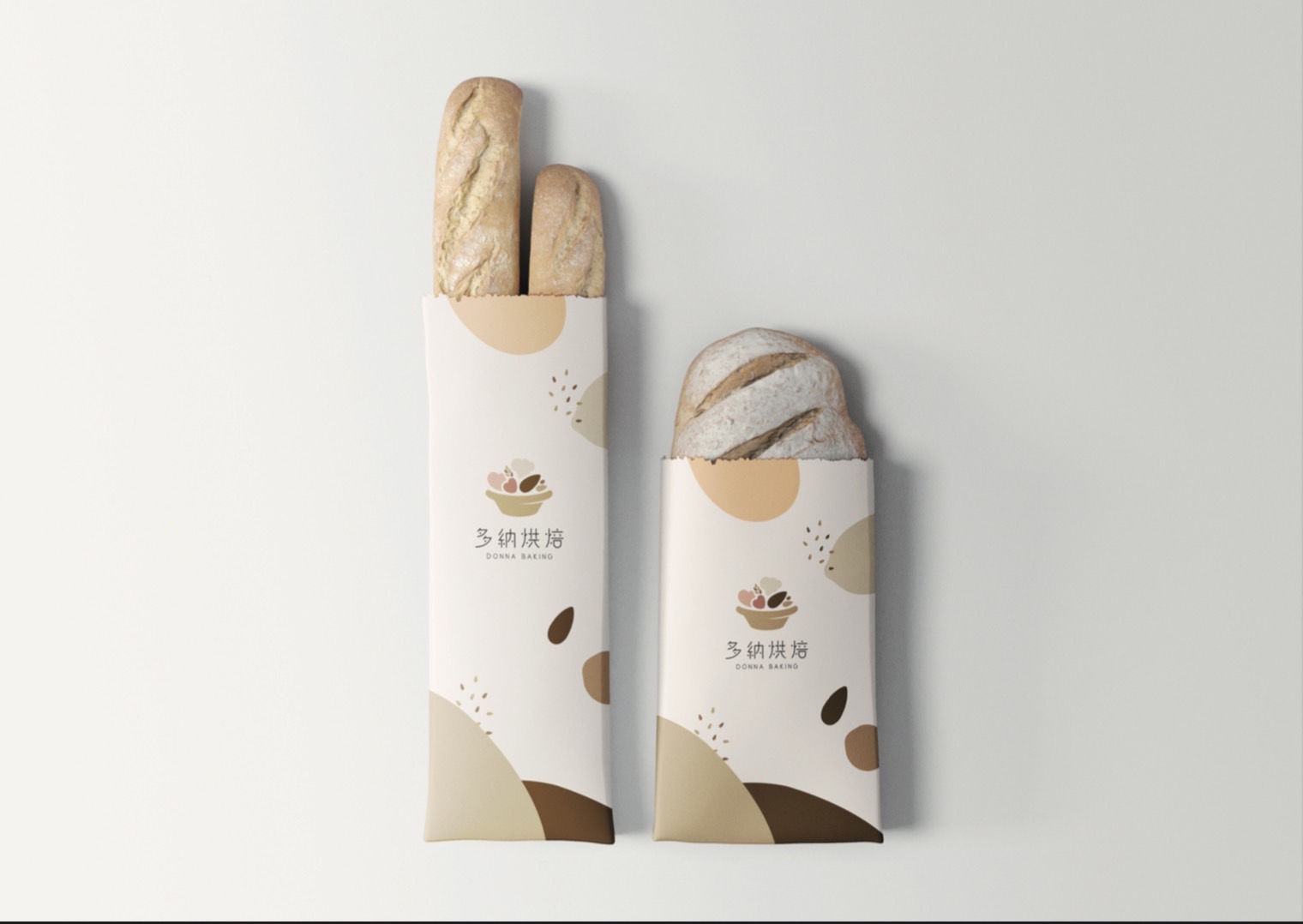 多納烘焙LOGO 設計產品實拍