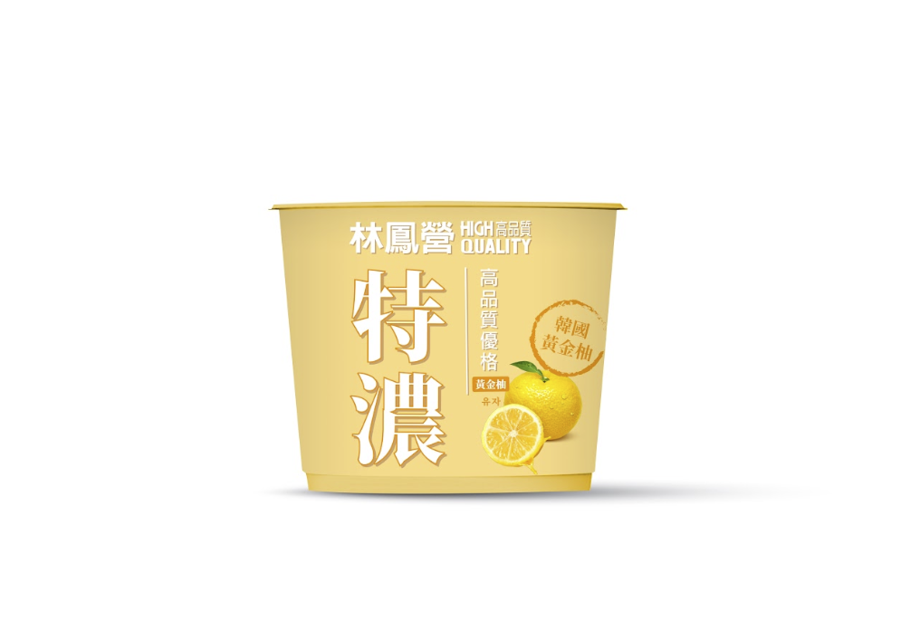 林鳳營特濃重乳黃金柚優格包裝設計設計細節
