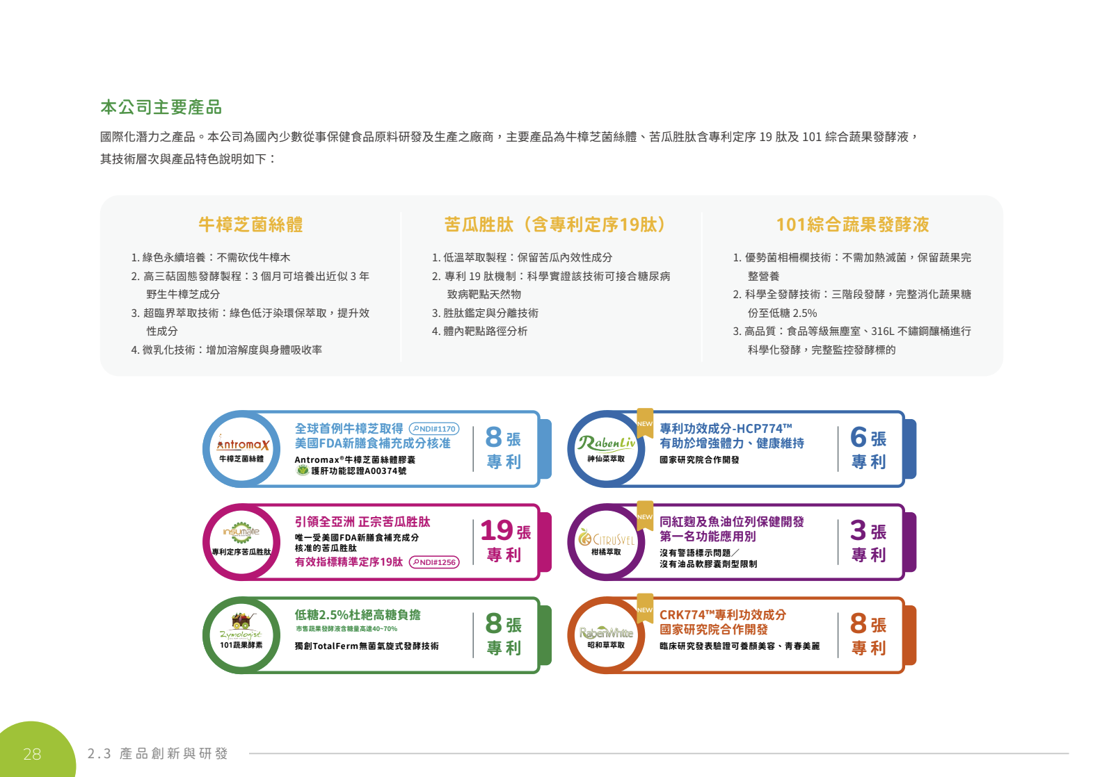 綠茵生技(康普森生技)ESG永續報告書型錄設計正面展示