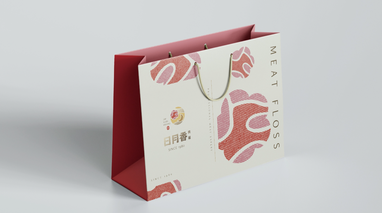 日月香肉鬆LOGO 設計設計細節