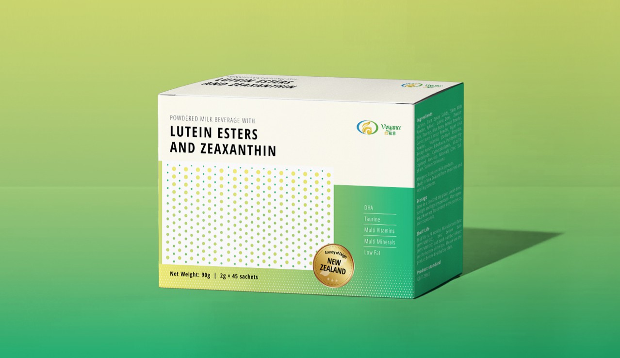 紐西蘭 Voyance然視界視力保健食品包裝設計設計細節