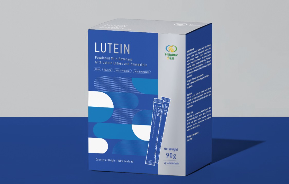 紐西蘭 Voyance然視界視力保健食品包裝設計設計細節
