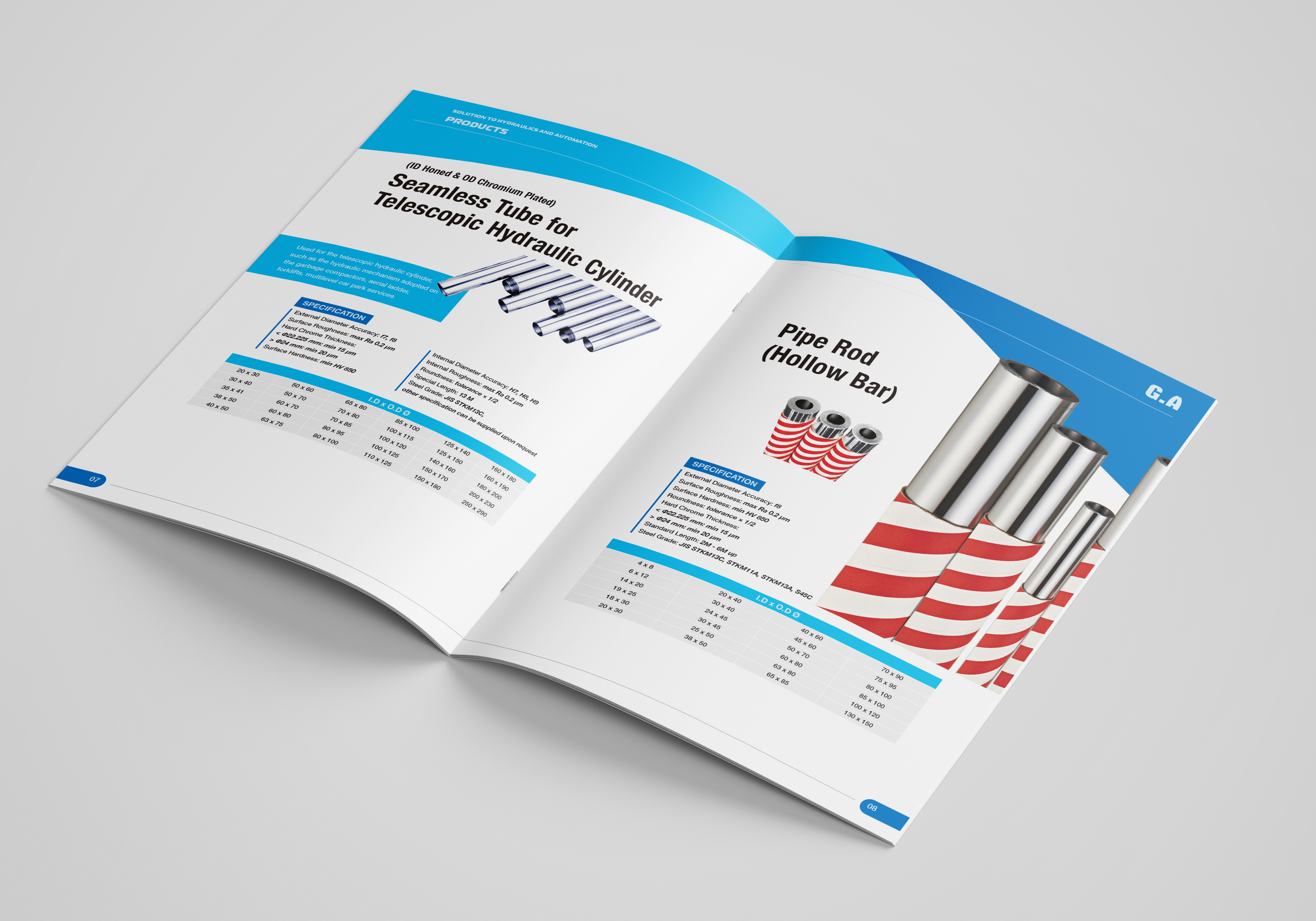 金亞洲工業產品型錄設計正面展示