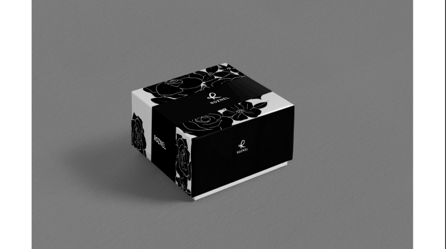 ROZNEL勞斯奈爾LOGO 設計正面展示