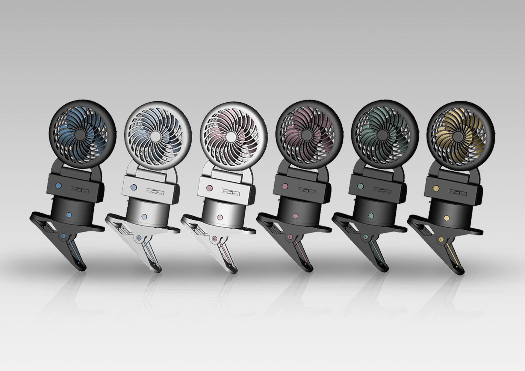 Hong Kong combination portable fan packaging design|Product design|Color box packaging design product photo