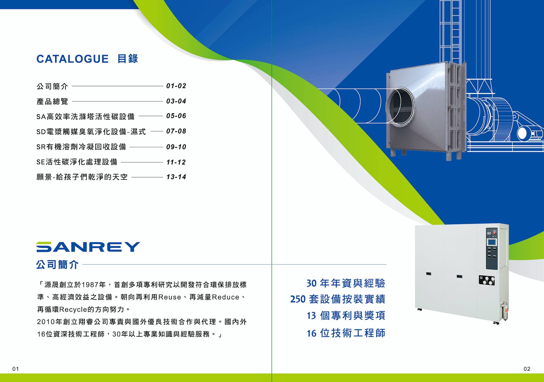 翔睿環境科技型錄設計印刷型錄設計應用情境