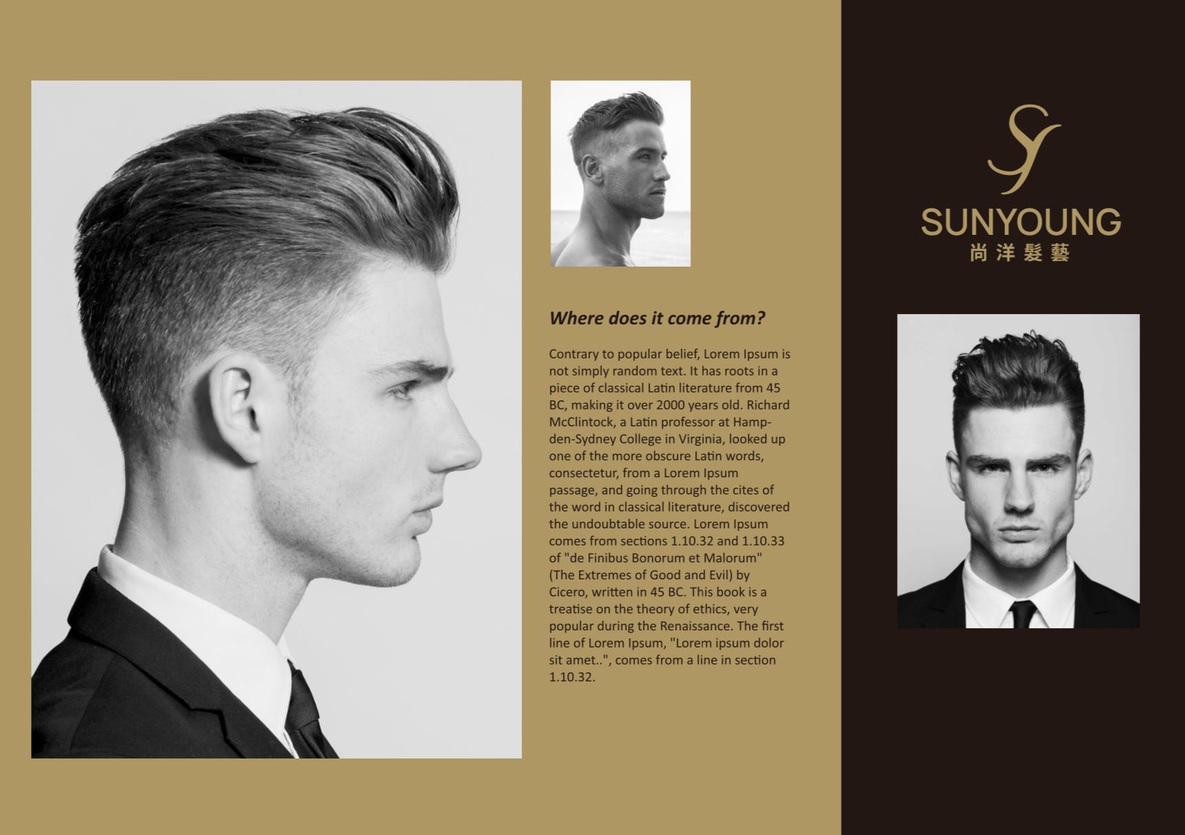 尚洋髮藝整體品牌形象更新LOGO 設計設計細節