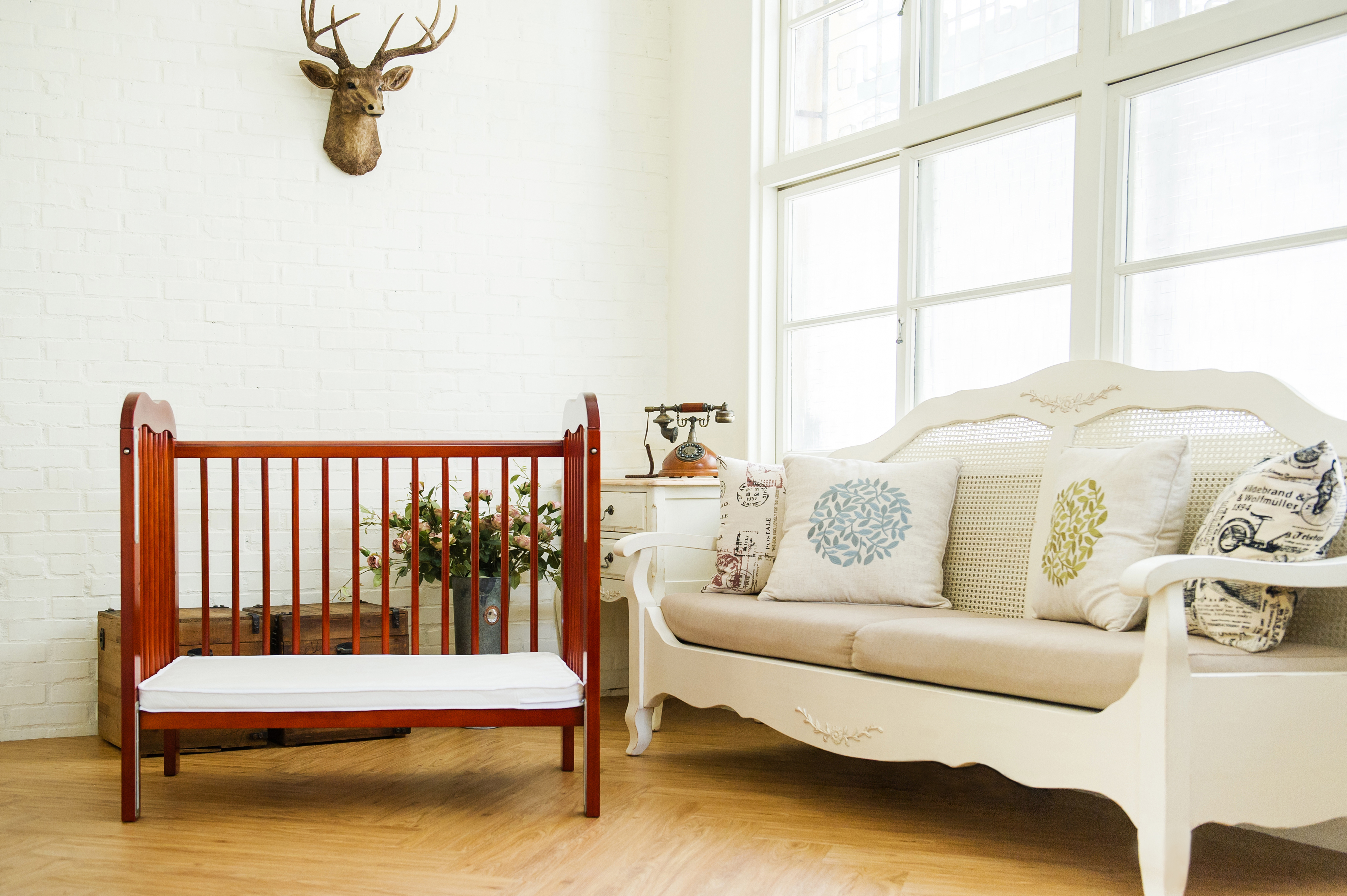 Baby bed photography ｜ A warm and beautiful space photography product photo