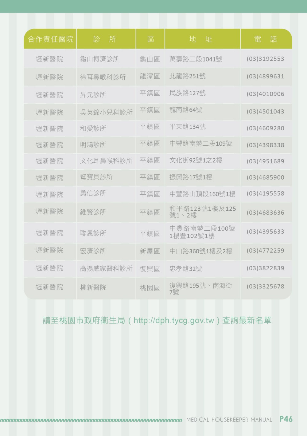 桃園市衛生局手冊型錄設計設計特寫