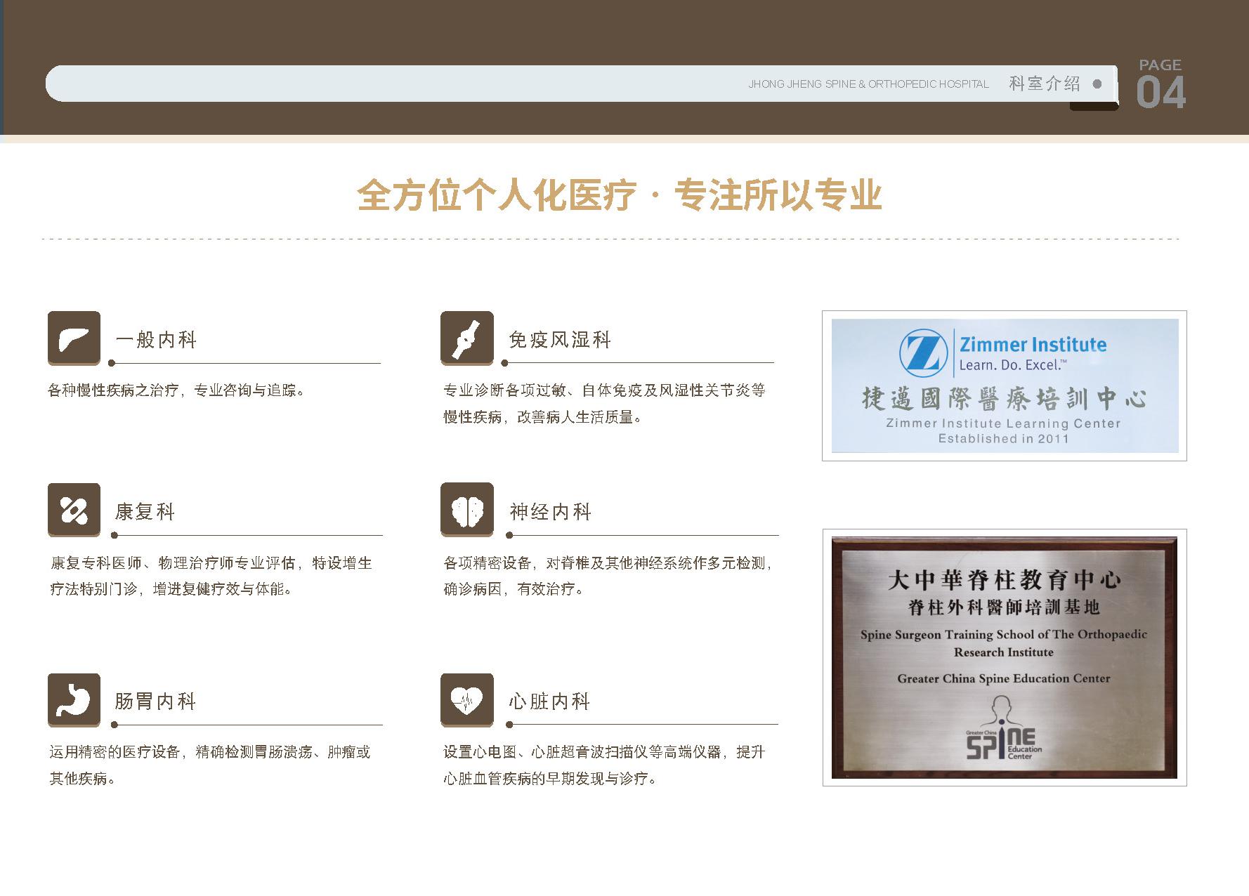 中正骨科型錄設計應用情境