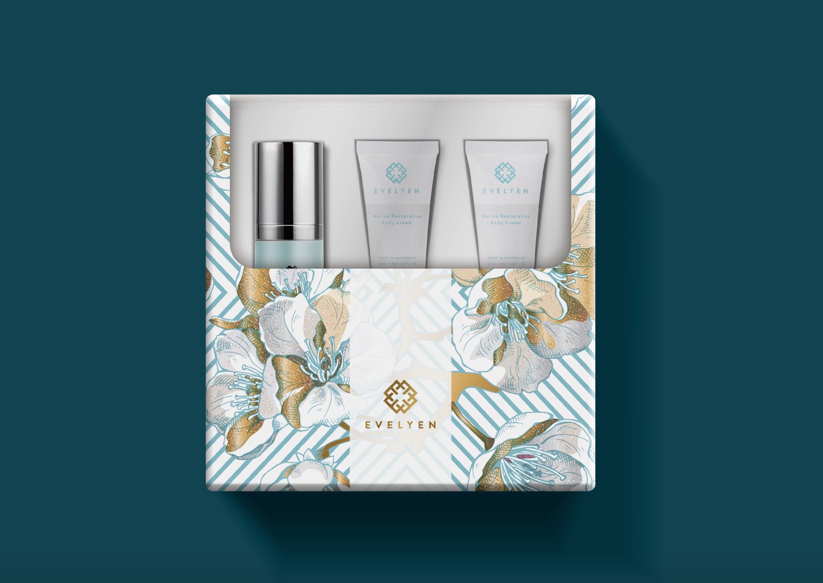 Evelyen 澳洲保養品牌包裝設計設計細節