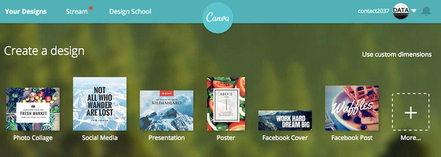 Canva讓行銷人瘋狂的線上快速設計網站網頁設計正面展示