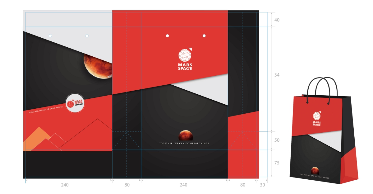 火星空间品牌設計正面展示