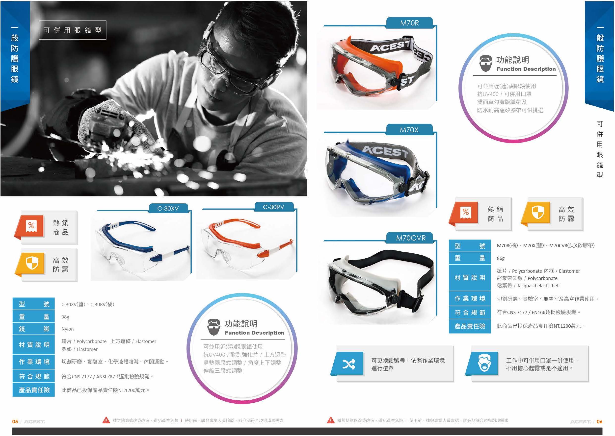 家榮國際護目鏡 產品型錄設計（含商業攝影）型錄設計全系列展示
