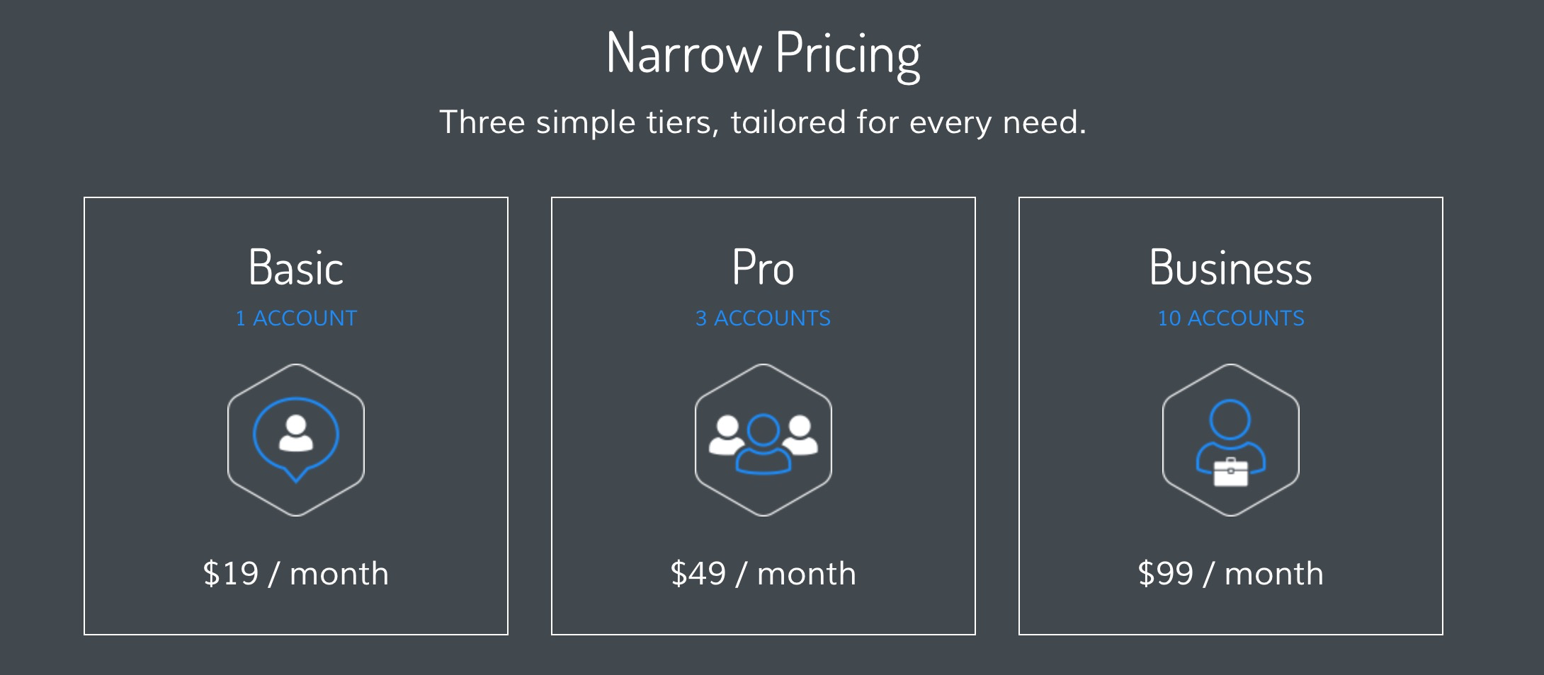 Narrow 自動化twitter推特行銷工具品牌設計設計特寫