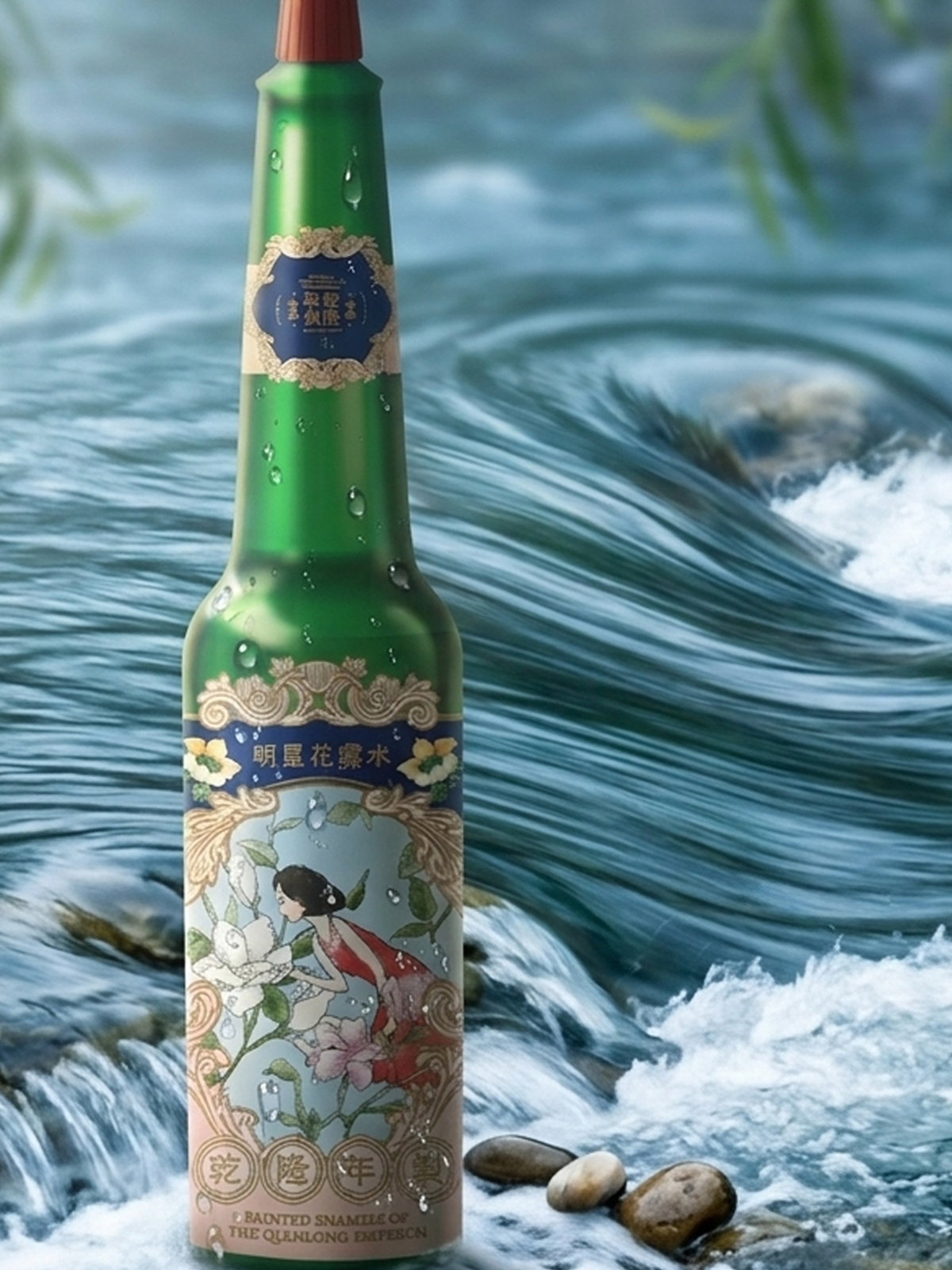 明星花露水|百年品牌古典仕女紀念瓶包裝設計